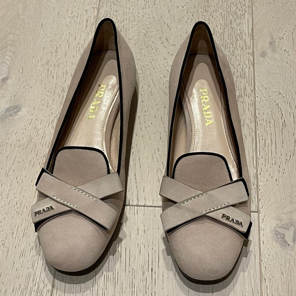 Light Beige Prada Flats